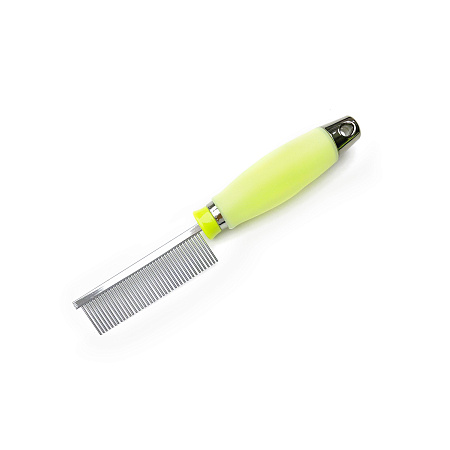 Купить petstar расческа для собак и кошек с частыми зубцами 40 зубцов с силиконовой ручкой