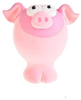 Homepet BUBBLE игрушка для собак свинка с пищалкой латекс
