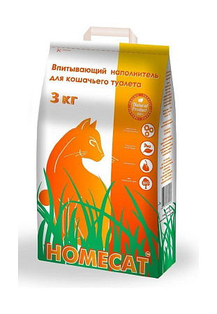 Купить homecat впитывающий наполнитель для кошек