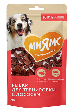 Мнямс лакомство На каждый день для собак Тренировочные рыбки из лосося
