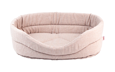 ZOOexpress Nord №6 Лежанка для кошек и собак овальная, бежевая
