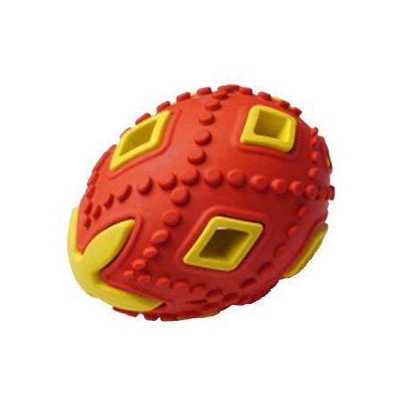 Купить homepet silver series игрушка для собак яйцо красно-желтое каучук