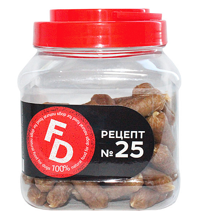 Купить for dogs лакомство для собак рецепт №25 Колбаски из мяса ягненка