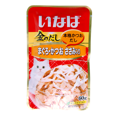 Inaba Киннодаси влажный корм для кошек микс тунцов и куриное филе в желе (пауч)