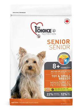 1st Choice Senior Toy & Small Breeds сухой корм для пожилых собак декоративных и мелких пород с курицей
