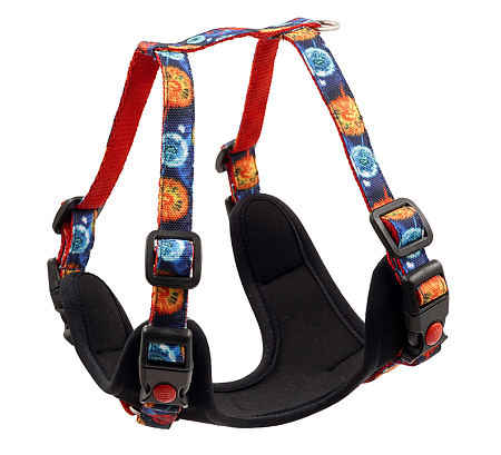 Купить art line шлейка для собак неопрен, капрон с принтом ОДУВАНЧИКИ