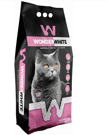 Купить wonder white наполнитель для кошек комкующийся с ароматом детской присыпки