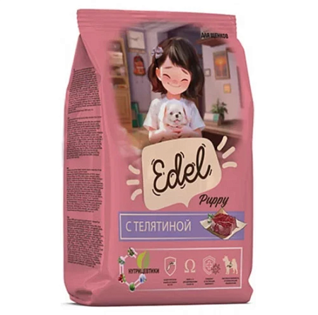 Купить edel puppy all breeds сухой корм для щенков всех пород с телятиной