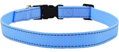 ZOOexpress Fresh Line ошейник с сеткой для собак, голубой