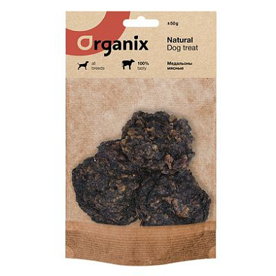 Organix премиум лакомство для собак Мясные медальоны