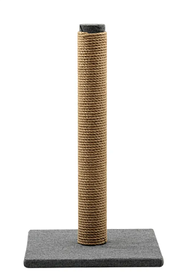 ZOOexpress когтеточка для кошек столбик, джут и рогожка