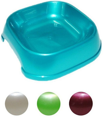 Homepet миска пластиковая квадратная для собак и кошек, в ассортименте