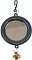 Homepet игрушка для птиц Зеркало с колокольчиком круглое малое серое