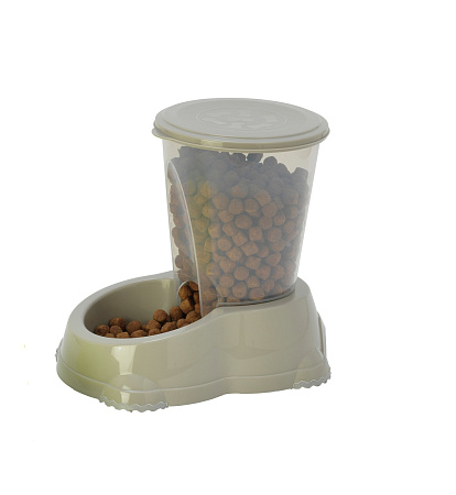 Купить moderna smart авто-кормушка пластиковая для собак и кошек, теплый серый