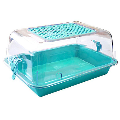 ZOOexpress террариум с пластиковой дверкой прозрачный