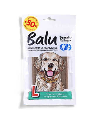 BALU жевательное лакомство для собак крупных пород с коллагеном