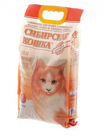 Купить Сибирская кошка наполнитель для кошек комкующийся "оптима"