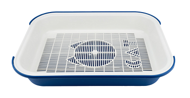 ZOOexpress туалет для кошек КЭТ малый с сеткой синий