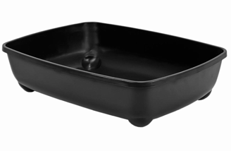 Купить yami-yami Лоток для кошек глубокий, малый, черный