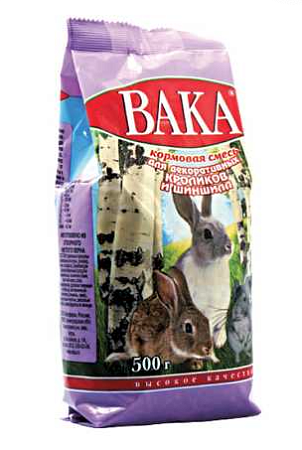 Купить ВАКА "ВК" Сухой корм для шиншилл и декоративных кроликов