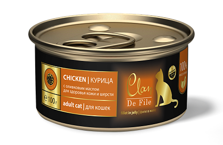 Купить clan de file консервы для кошек (с курицей)