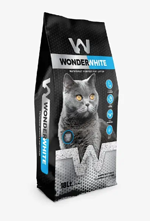 Купить wonder white carbon effect наполнитель для кошек комкующийся c активированным углем без ароматизатора