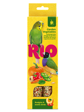 Рио лакомство для волнистых попугайчиков и экзотов Палочки с садовыми овощами