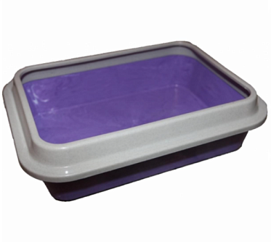 Сибирская кошка Туалет для кошек глубокий с бортиком в ассортименте