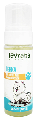 Levrana Love Pets Шампунь-пенка для мыться лап после прогулки собак