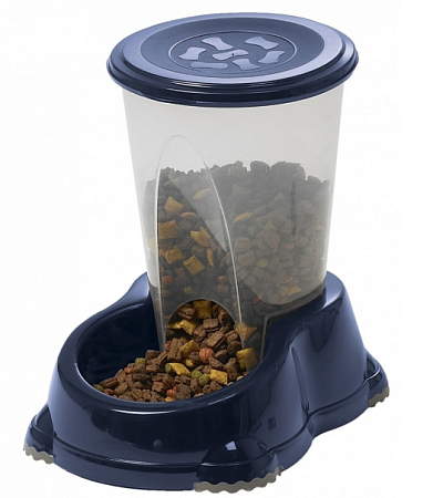 Купить moderna smart автокормушка пластиковая нескользящая для собак и кошек, синяя