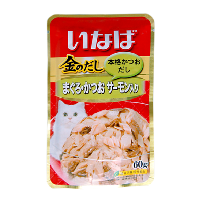 Inaba Киннодаси влажный корм для кошек микс тунцов и семга в желе (пауч)