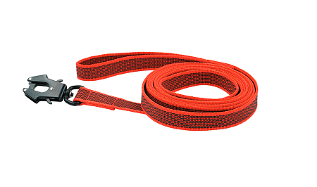 Купить zooexpress let`s walk поводок капроновый с латексом для собак с усиленным карабином, красный