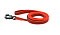 ZOOexpress Let`s Walk поводок капроновый с латексом для собак с усиленным карабином, красный