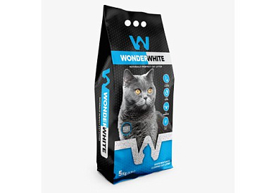 Wonder White Unscented Natural наполнитель для кошек комкующийся без ароматизатора