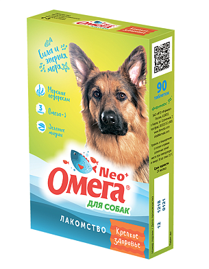 Фармакс Омега Neo+ мультивитаминное лакомство для собак с морскими водорослями Крепкое Здоровье