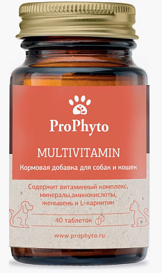 ProPhyto Multivitamin мультикомпонентная кормовая добавка для собак и кошек