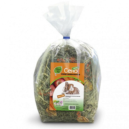 Купить Зверье Мое Сено отборное яблоко/морковь для грызунов