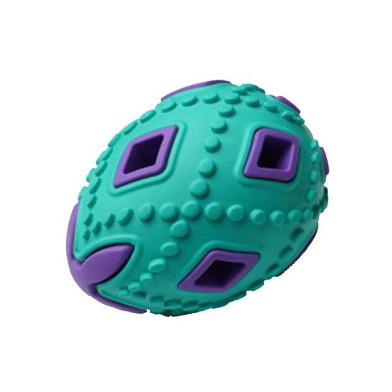 Homepet SILVER SERIES игрушка для собак яйцо бирюзово-фиолетовое каучук