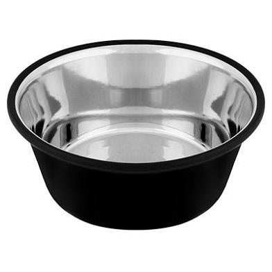 Tappi Уанвилл миска металлическая для собак и кошек, черная