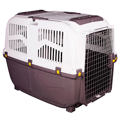 MPS переноска для собак и кошек SKUDO 6 с металлической дверцей с замком серая