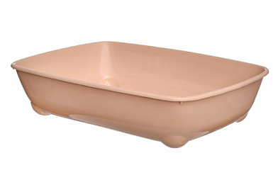 Yami-Yami Лоток для кошек глубокий, средний, бежевый