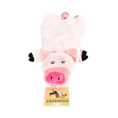 Homepet игрушка для собак поросенок с пищалкой и шуршащим эффектом плюш