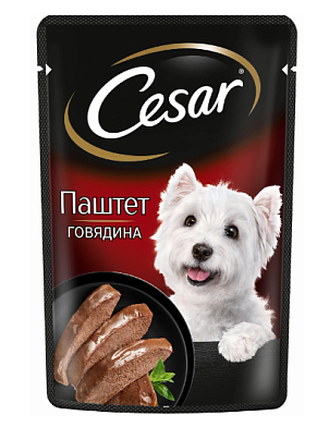 Cesar влажный корм из говядины (пауч)