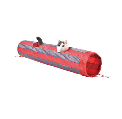 Homecat игровой туннель для кошек шуршащий в полоску