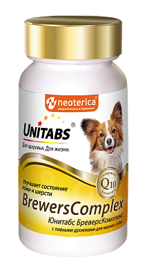 Neoterica Unitabs Brewers Complex мультивитаминный комплекс для взрослых собак мелких пород