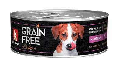Зоогурман Grain Free консервы для собак Индейка