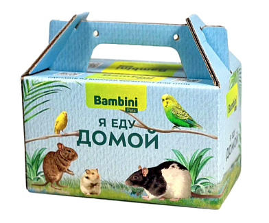Bambini Pets переноска - кормушка для птиц и грызунов