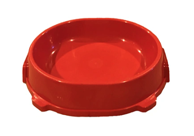 Favorite Миска для кошек и собак нескользящая пластиковая красная