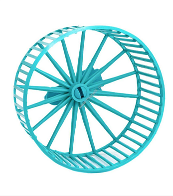 Homepet игрушка колесо для грызунов пластиковое без подставки бирюзовое