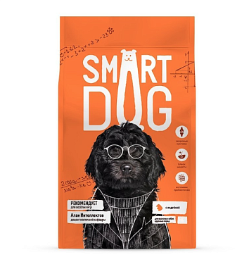 Smart Dog сухой корм для взрослых собак всех пород крупных пород, с индейкой